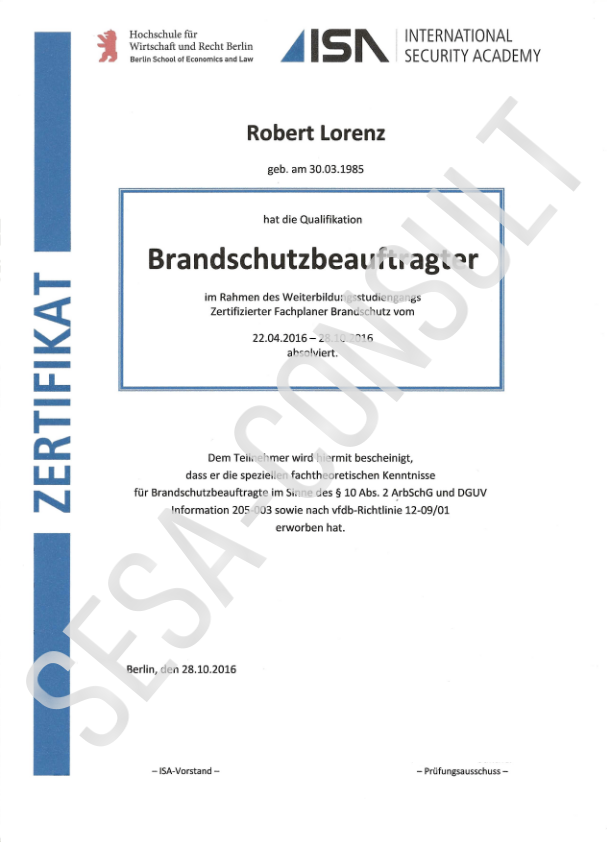 Brandschutzbeauftragter